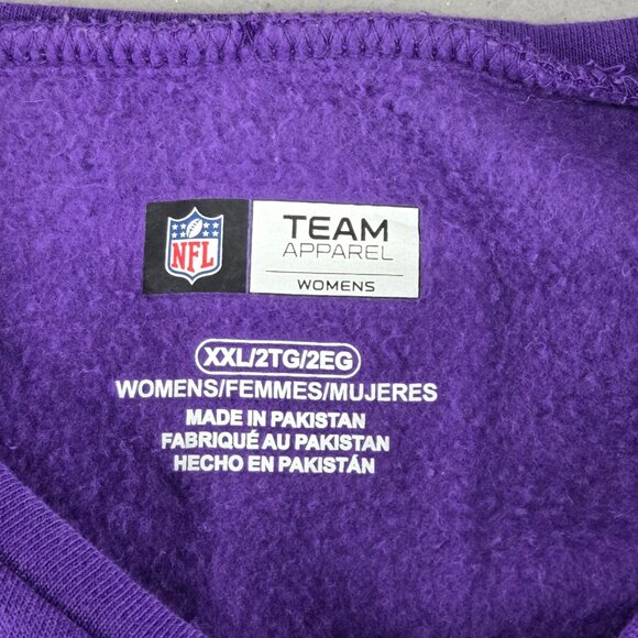 NFL Women's Team Apparel, Minnesota Vikings Sweatshirt, XXL, Purple - Picture 4 of 7